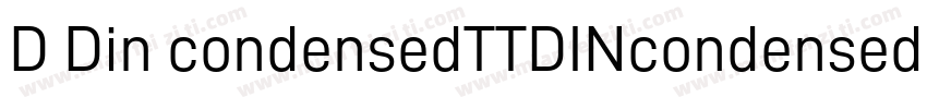 D Din condensedTTDINcondensed bol字体转换